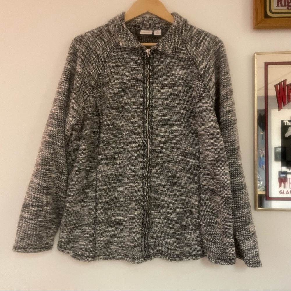 Chicos knit zip up sweater